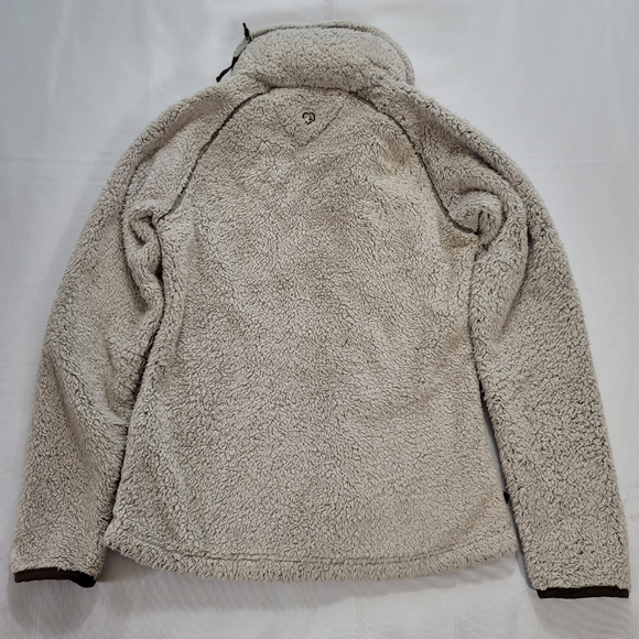 Kuhl Jacket Adult Small Beige FLIGHT Pile Fleece Packable Hood Coat Full… - Picture 9 of 12